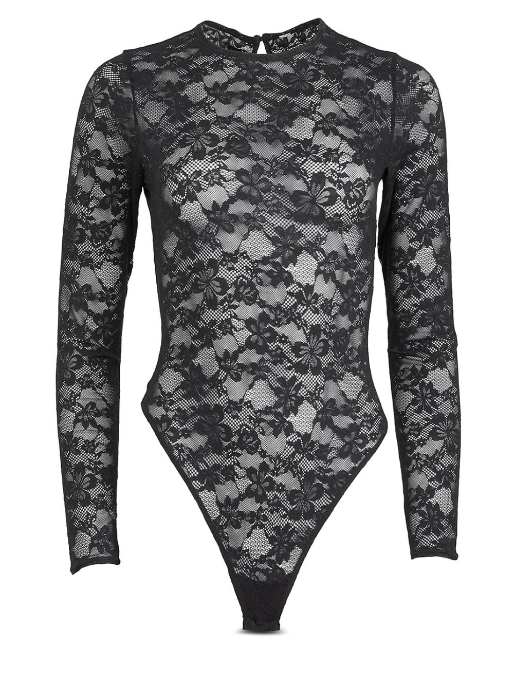 Fleur du Mal Le Stretch Thong Bodysuit in black - Picture 3 of 3